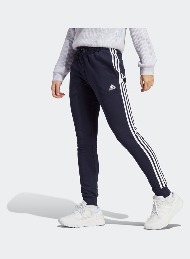 Adidas Essentials 3-Stripes French Terry Cuffed Joggers - Image 1